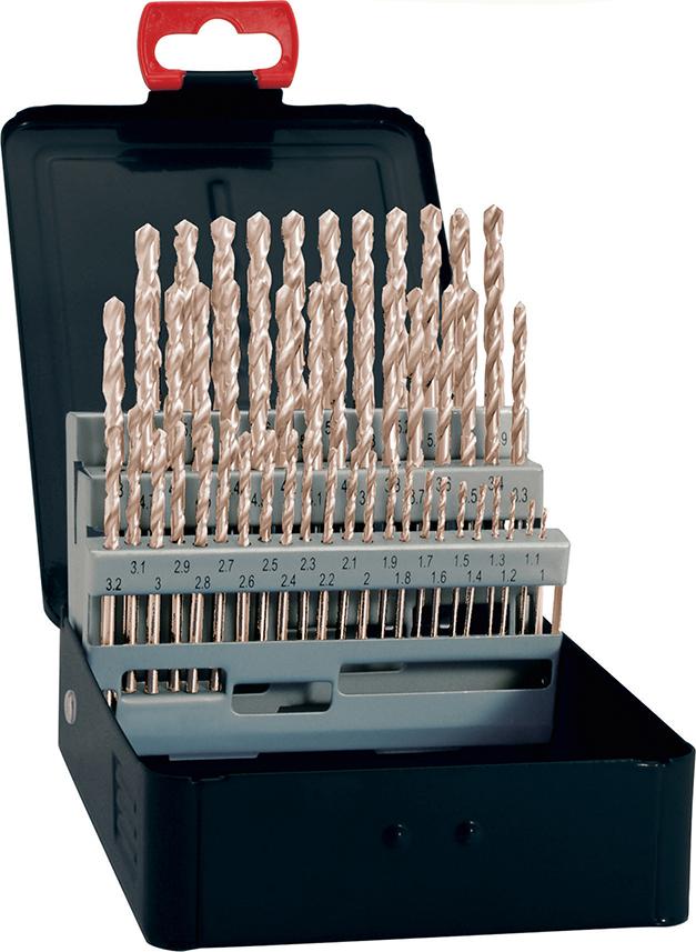 FORTIS Spiralbohrer-Set DIN338 HSS geschliffen Typ N 1-10mm FORTIS Spiralbohrer-Set DIN338 HSS geschliffen Typ N 1-10mm