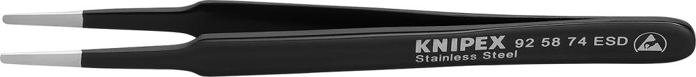 KNIPEX Pinzette ESD rund 120mm 2mm schwarz KNIPEX Pinzette ESD rund 120mm 2mm schwarz