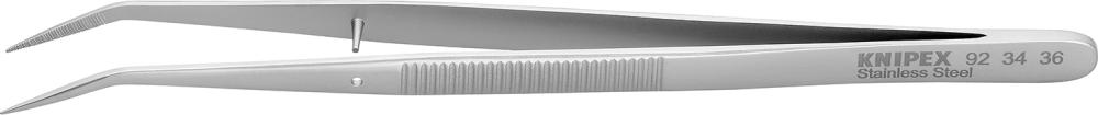 KNIPEX Pinzette Präzision vernickelt spitz gebogen 155mm