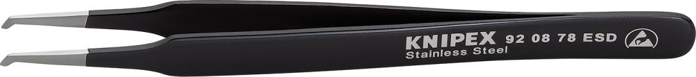 KNIPEX Pinzette ESD gewinkelt 120mm schwarz KNIPEX Pinzette ESD gewinkelt 120mm schwarz