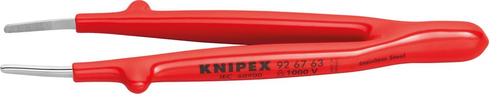 KNIPEX Pinzette Präzision VDE Spitze rund 145mm