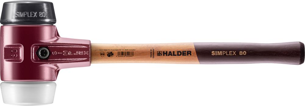 HALDER Schonhammer SIMPLEX 80mm Gummi/Superp HALDER Schonhammer SIMPLEX 80mm Gummi/Superp