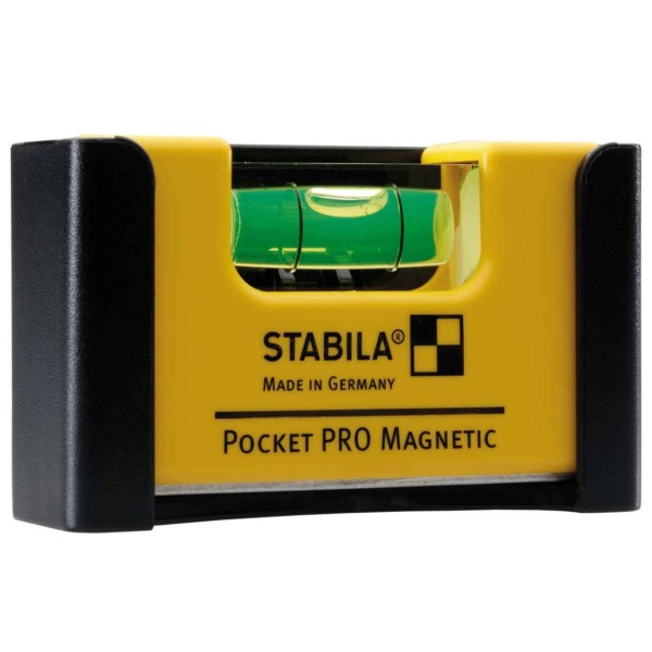 STABILA Wasserwaage Pocket PRO Magnetic, mit Seltenerd-Magnetsystem