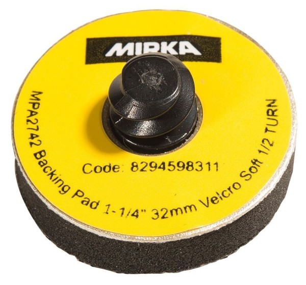 MIRKA Schleifteller Quick Lock 32 mm Grip Soft, 10/Pack
