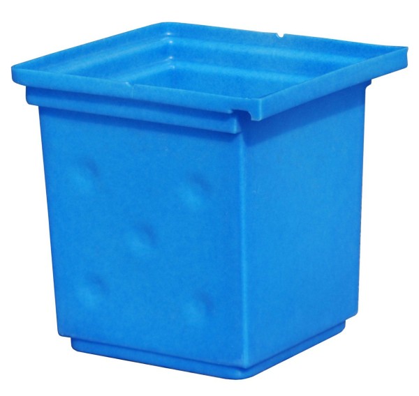 BAUER Vorsatzbehälter VB 2, aus robustem Polyethylen, Ausführung in blau