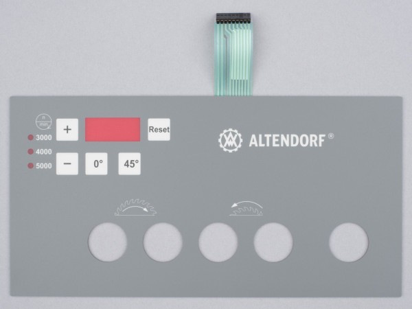 ALTENDORF Folientastatur mit Aluminiumplatte WA80X
