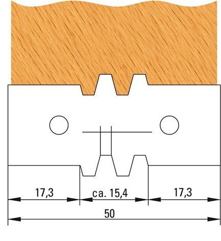 HW-Wendeplatte Profil 471 50x24x2 Guhdo