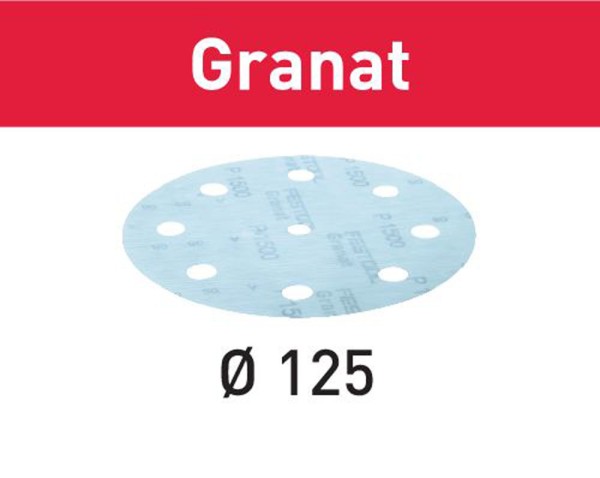 FESTOOL Schleifscheibe Granat STF D125/8 P1500 GR/50