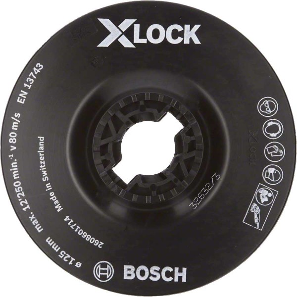 BOSCH X-LOCK Stützteller 125 mm hart