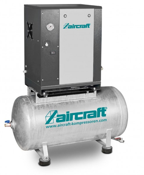 AIRCRAFT Schraubenkompressor mit Rippenbandriemenantrieb auf Behälter A-MICRO SE 2.2-10 M - 200