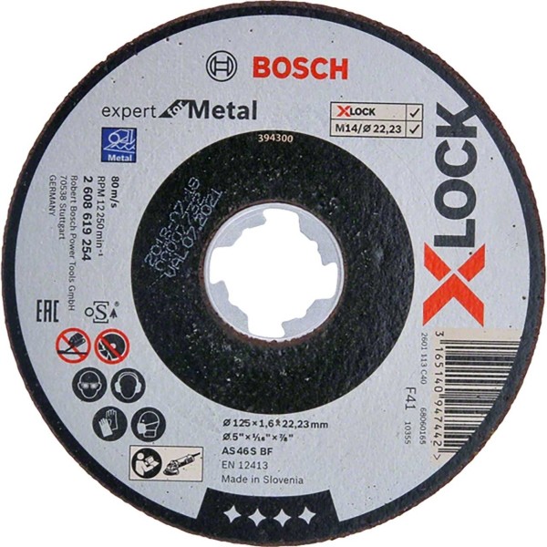 BOSCH X-LOCK Expert for Inox 115 x 1,6 x 22,23 Trennscheibe gerade