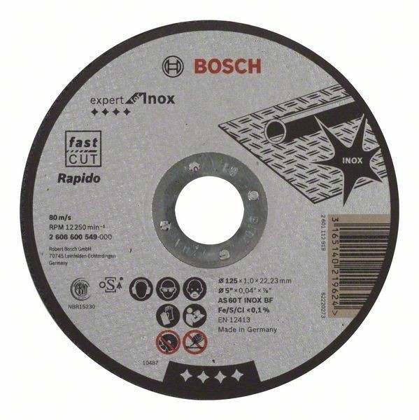 Bosch Trennscheibe Rapido 1,0 x 125 mm